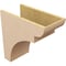 Ekena Millwork 10"W x 20"D x 20"H Classic Yorktown Rough Cedar Woodgrain TimberThane Corbel, Primed Tan CORUR10X20X20YORRCPR - alternate 6